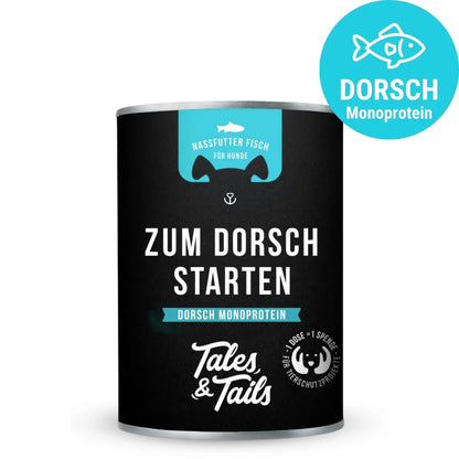 Tales & Tails To Start Cod Fishing tőkehalas nedves kutyaeledel