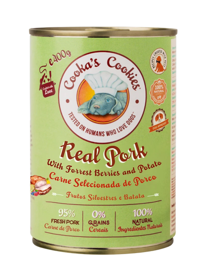 Cooka's Real Pork sertéshúsos gabonamentes kutyakonzerv 400 g