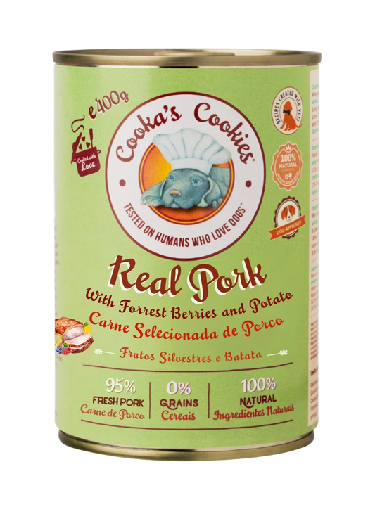 Cooka's Real Pork sertéshúsos gabonamentes kutyakonzerv 400 g