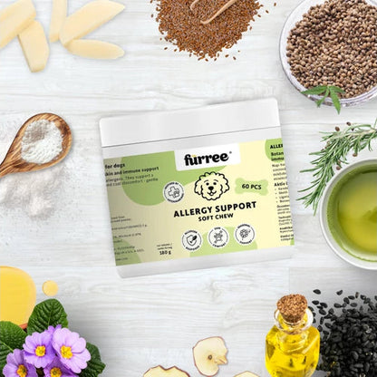 Fürree Allergy Support Soft Chew funkcionális jutalomfalat kutyáknak természetes anyagokból