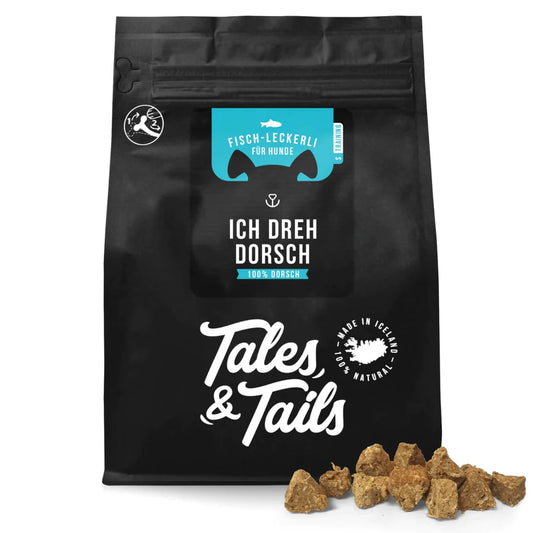 Tales & Tails jutalomfalat kutyáknak -  100% tőkehal - 70gr