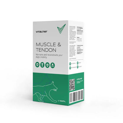 Vitaltier Muscle & Tendon folyékony kiegészítő kutyáknak dobozban