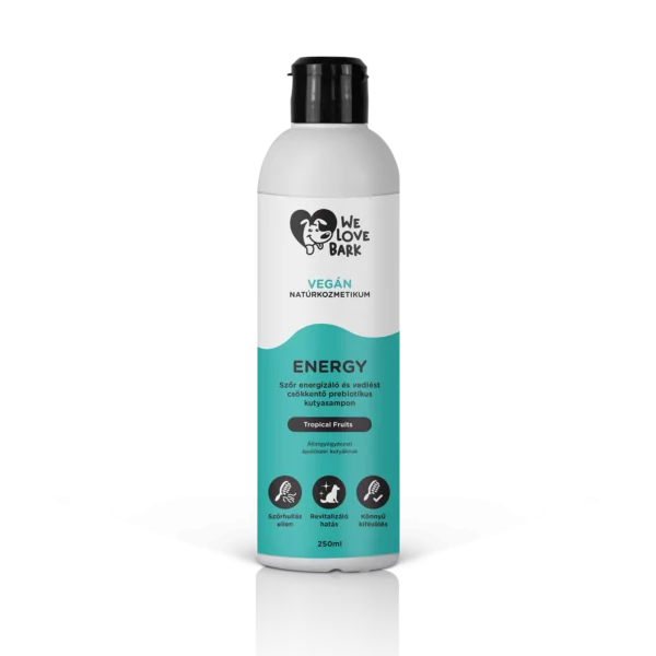 We Love Bark Energy - vedlés csökkentő prebiotikus kutyasampon - 250ml