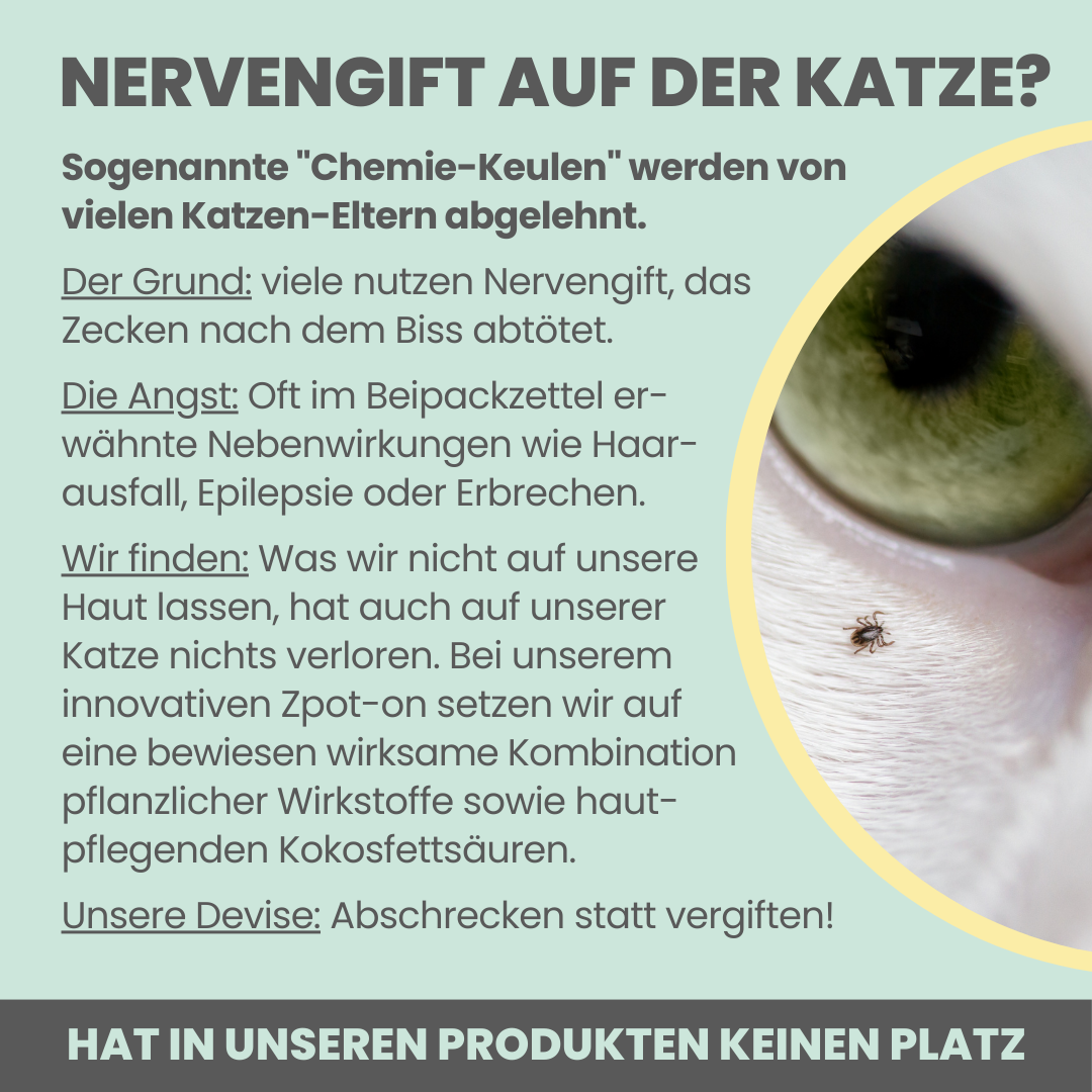 Zpot-on természetesélősködők elleni csepp macskáknak 