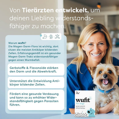 Dr. SAM wufit Dog gyógynövényes tabletta kutyáknak az emésztőrendszer támogatására