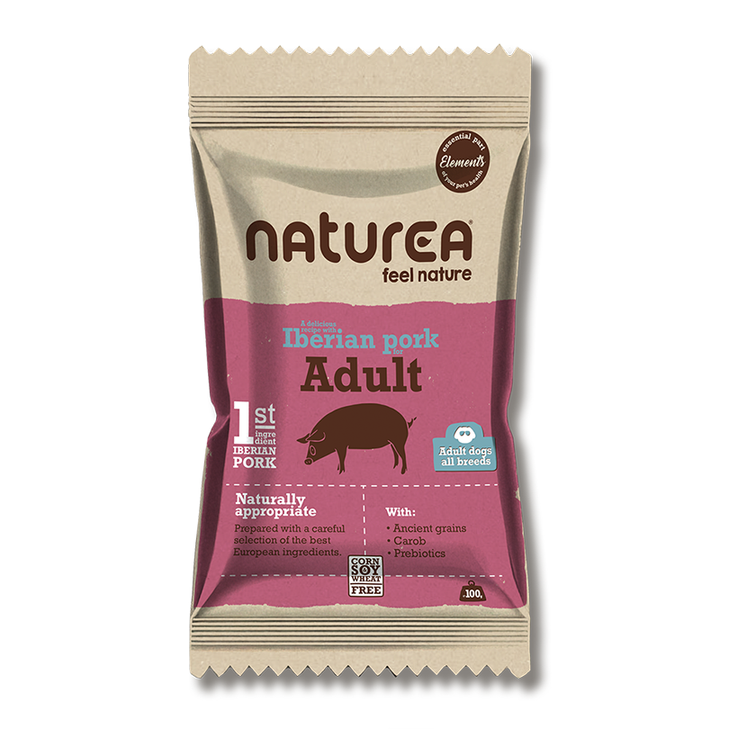 Naturea Elements - Felnőtt Kutyatáp Ibériai Sertéshússal - Kóstoló csomag 100gr
