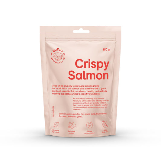Buddy Crispy Salmon – Ropogós lazacos jutalomfalat kutyáknak
