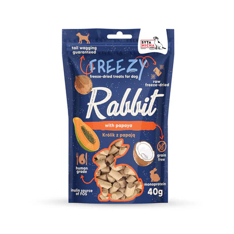 Syta Micha Freezy - Fagyasztva szárított nyúl papayával jutalomfalat - 40gr