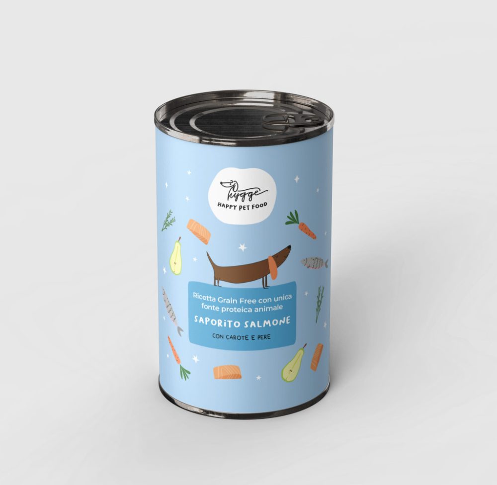 Hygge - Egyfehérjés Konzerv - Lazac, Sárgarépa és Körte menü kutyáknak