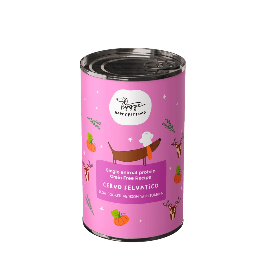 Hygge szarvashúsos nedves kutyaeledel 400 g