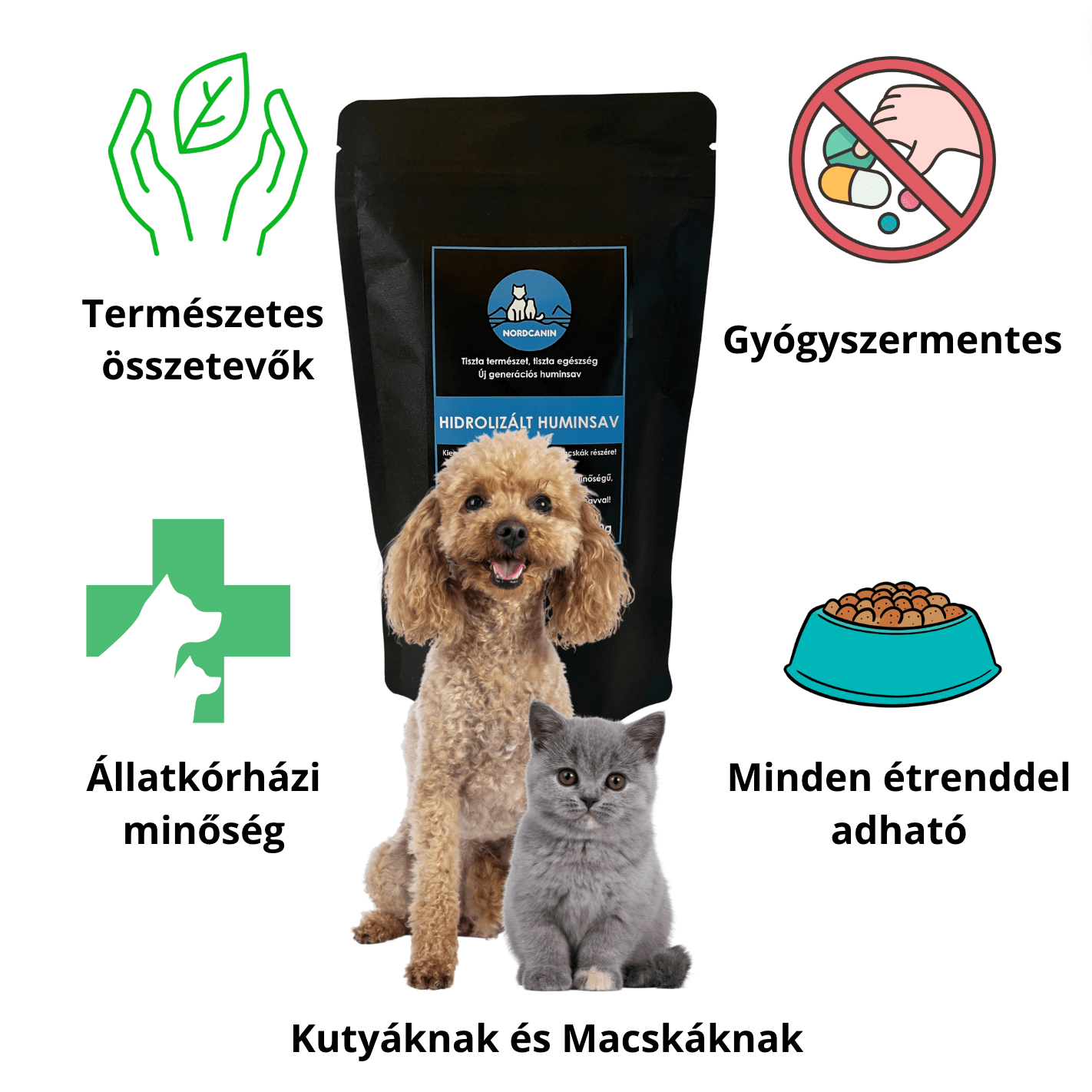 Nordcanin Prémium Hidrolizált Huminsav - 100gr