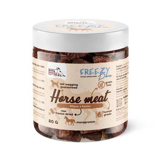 Syta Micha FREEZY Pure – 100% liofilizált lóhús kutyáknak