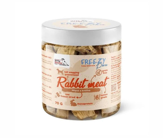 Syta Micha FREEZY Pure 100% liofilizált nyúlhús kutyáknak – 80 g