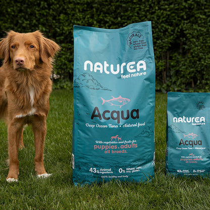 Naturea acqua kutyaeledel tonhalból  kölyök és felnőtt kutyáknak