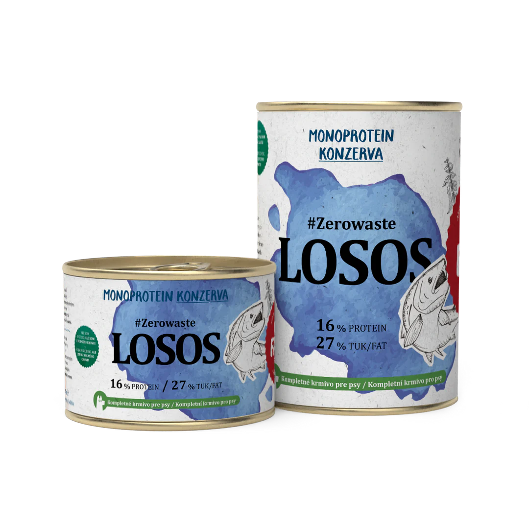 Zero waste 100% Lazac konzerv kutyáknak és macskáknak - hipoallergén mono protein alapú nedves eledel