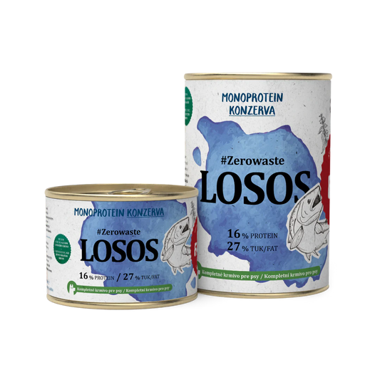 Zero waste 100% Lazac konzerv kutyáknak és macskáknak - hipoallergén mono protein alapú nedves eledel