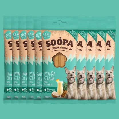 Soopa Fogtisztító Rúd - Paw-ña Colada - Limitált kiadás - 100gr