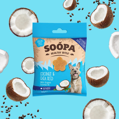 Soopa Egészséges Jutalomfalat - kókusz és chia mag - 50gr