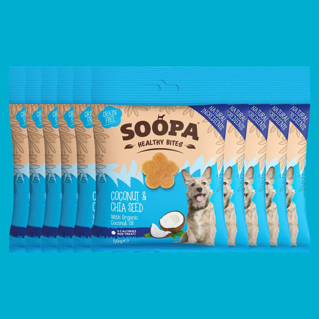 Soopa Egészséges Jutalomfalat - kókusz és chia mag - 50gr