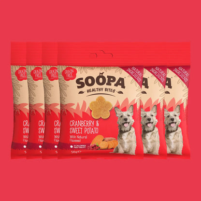 Soopa Egészséges Jutalomfalat - vörösáfonya és édesburgonya - 50gr