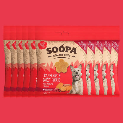 Soopa Egészséges Jutalomfalat - vörösáfonya és édesburgonya - 50gr