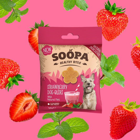 Soopa - Strawberry Dog-Quiri Healthy Bites - Limitált kiadás - 50gr