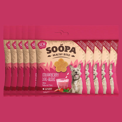 Soopa - Strawberry Dog-Quiri Healthy Bites - Limitált kiadás - 50gr