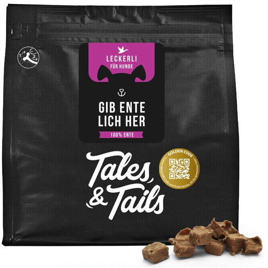 Tales & Tails 100% kacsahús - hipoallergén jutalomfalat kutyáknak - 250gr