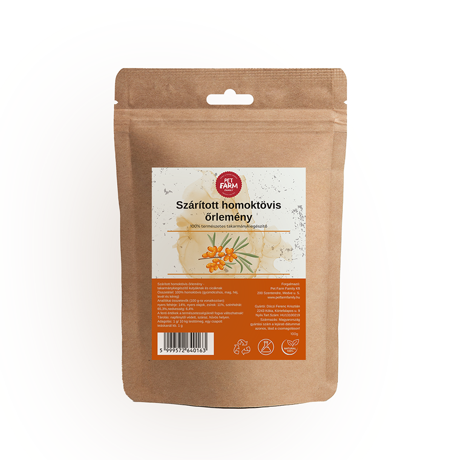 Szárított homoktövis őrlemény - az immunrendszer természetes támasza