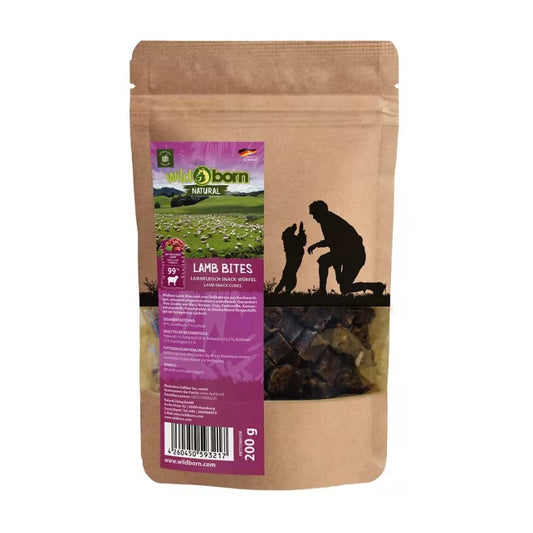 Wildborn Lamb Bites bárányhúsos jutalomfalat kutyáknak 99% bárányhússal