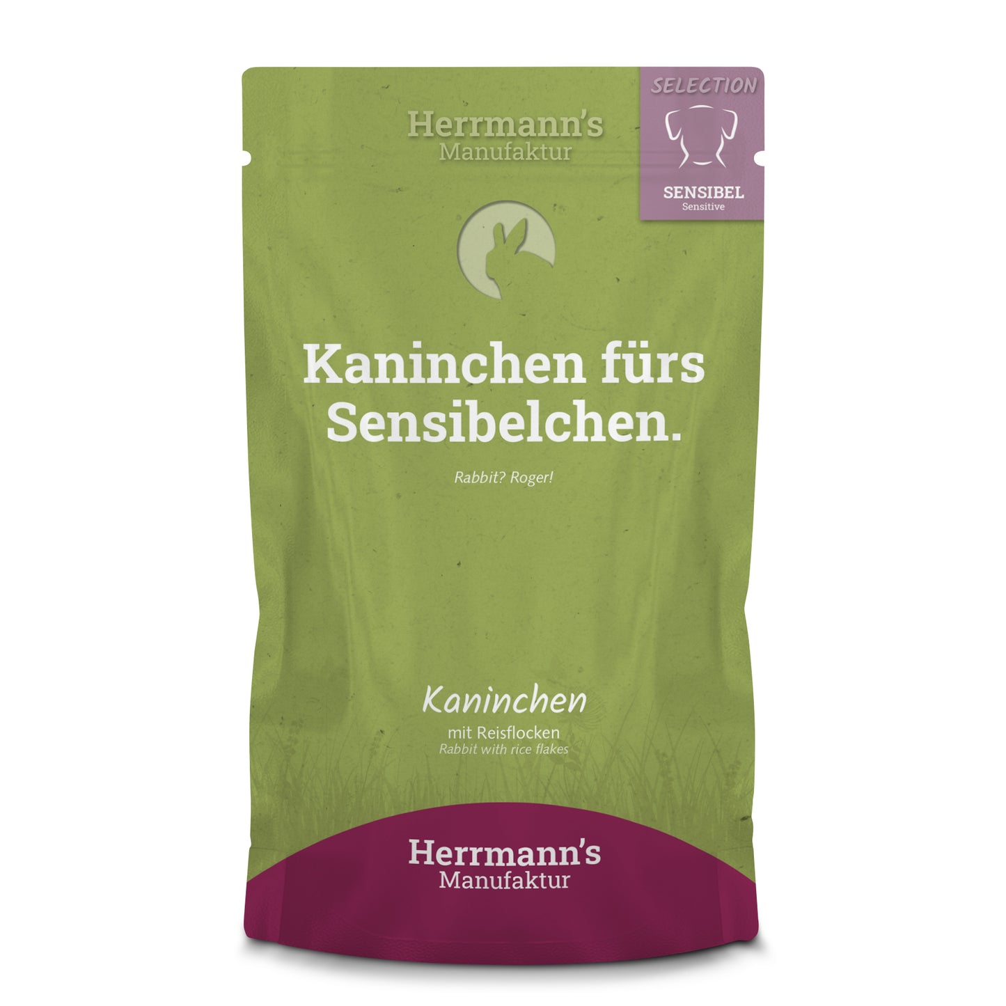Herrmanns's Nyúlhús párolt menü kutyáknak - bio sárgarépa, bio alma 150 g