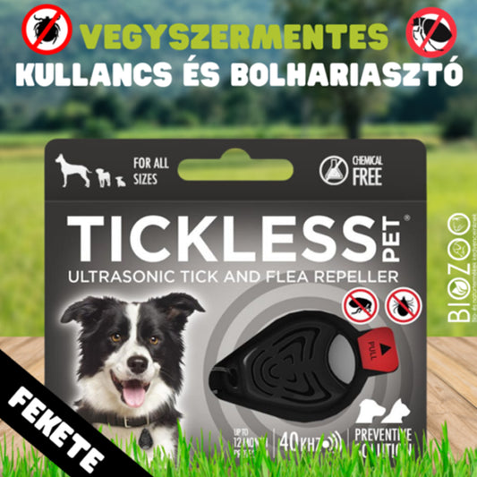 TICKLESS Vegyszermentes ultrahangos kullancs- és bolhariasztó medál
