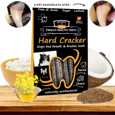 Qchefs Hard Cracker - Természetes fogtisztító stick kutyáknak