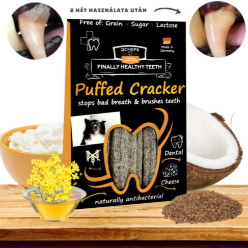 Qchefs Puffed Cracker - Természetes fogtisztító stick kutyáknak